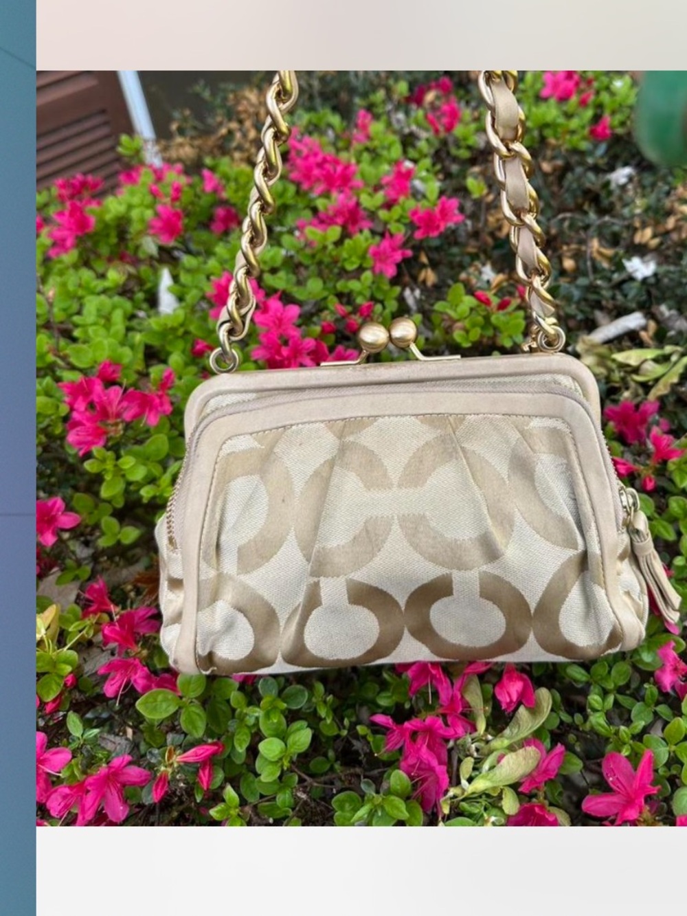 Coach Parker Op Art shoulder bag. 